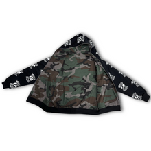 Load image into Gallery viewer, Camo Reversible Full Zip Hoodie
