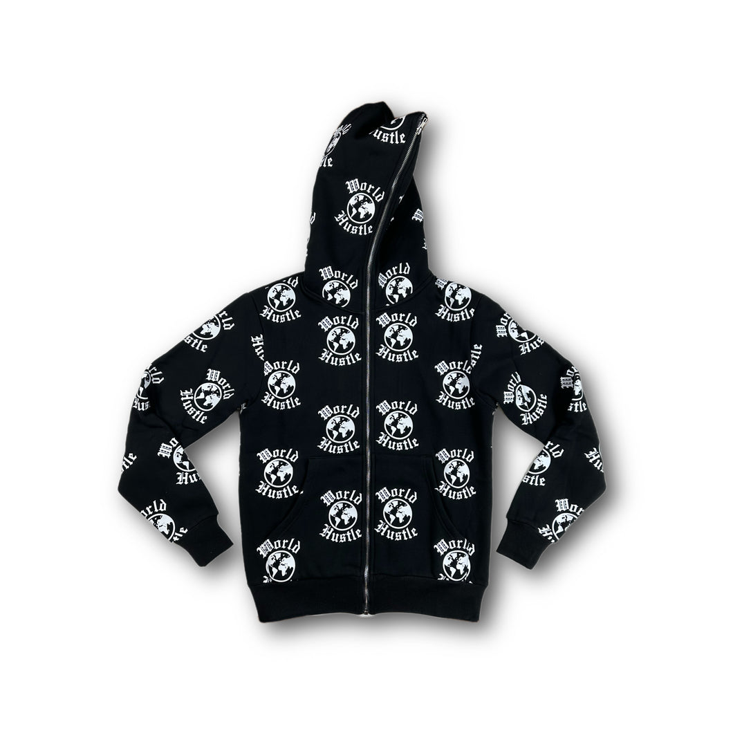 All Over Logo Full Zip Hoodie
